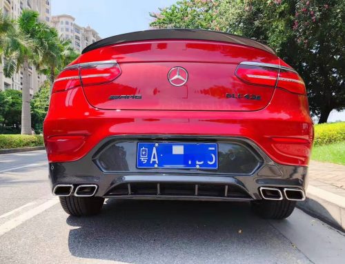 Benz GLC Coupe High Glossy Matte Carbon Fiber Rear Lip