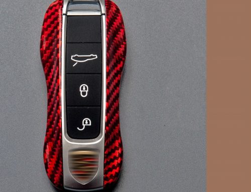 Carbon Fiber Car Key Case For Porsche