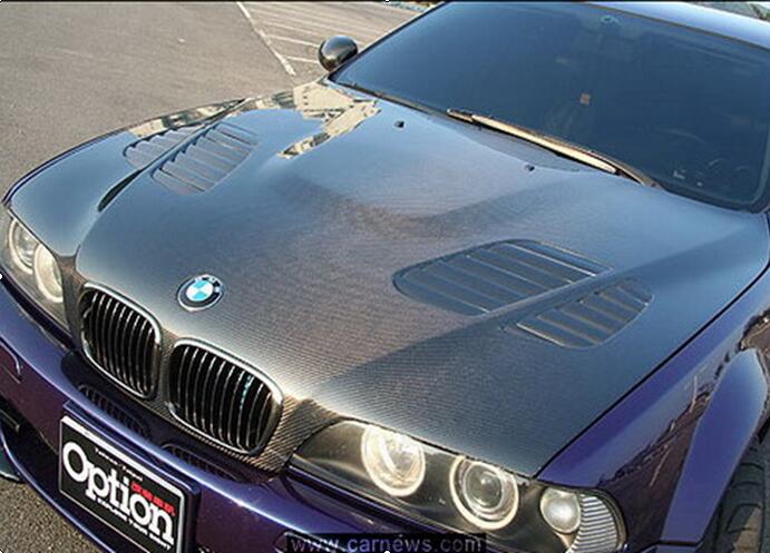 BMW 5 Series E39 - hood, bonnet, carbon fiber, carbon hood