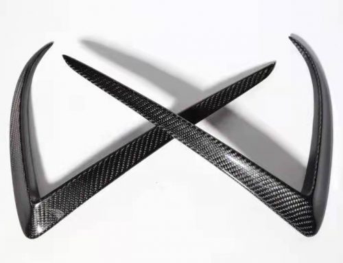 Carbon Fiber Front Bumper Vent Trims Decoration Part For Model 3