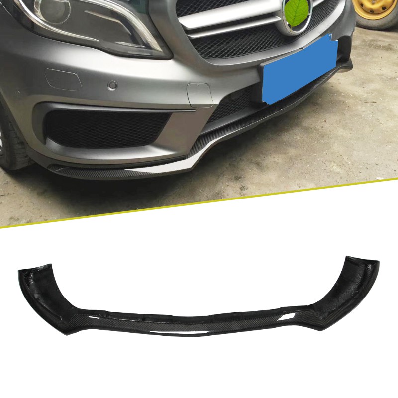 13-18 Carbon Fiber Front Lip Rear Lip For GLA45 - Carbon Fiber Star