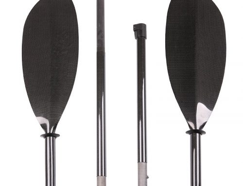 Removable 4 Sections Carbon Fiber Kayak Paddle