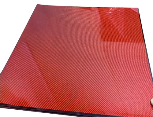 Durable Dark Red Carbon Fiber Plates Dark Red Colored Plates