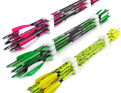 32–35 Inch Carbon Arrows with Bamboo Finish Shafts for Traditional Recurve and Longbows