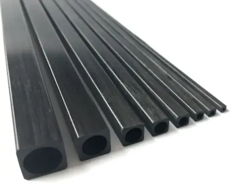 500mm Black Pure Carbon Fiber Square Tube Multiple Sizes Available