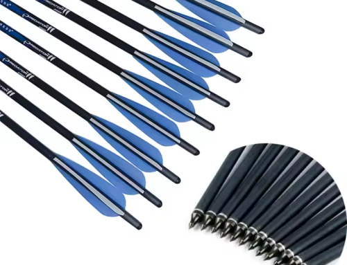 Archery 20″ Carbon Crossbow Arrows with Broadheads – Mini Carbon Fiber Bolts for Hunting