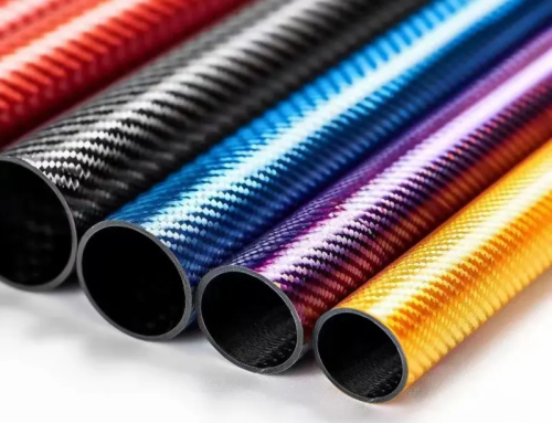 Colored 3K Carbon Fiber Round Pipe Strong Stylish Lightweight