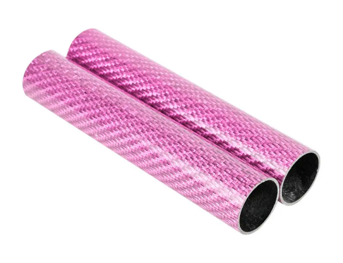 Custom Pink Color Carbon Fiber Tubes-Customized size and surface