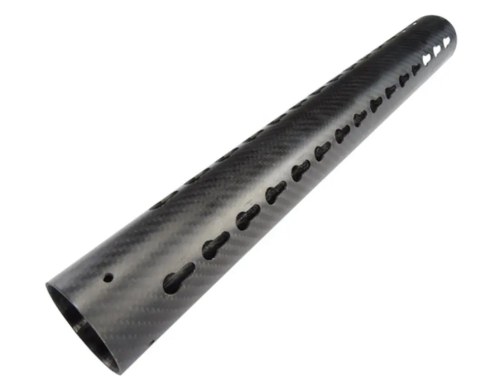 Custom Round Carbon Fiber Pipe with Hole Machining Options