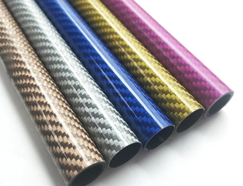 High Glossy/matte Colorful Carbon Fiber Pipe| Custom Round Tube| Colored Carbon Fibre Tubes