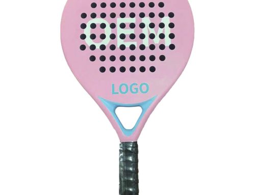 Pink Stylish Carbon Fiber Padel Racket OEM Portable Anti-Slip