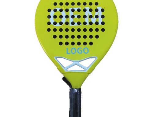 OEM Green Carbon Fiber Padel Racket Custom Design