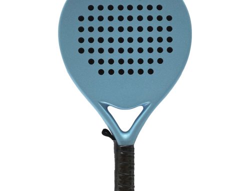 Blue EVA Soft Core Carbon Fiber Padel Racket