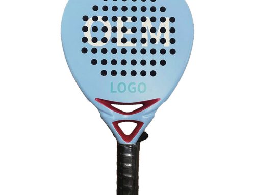 OEM Blue Stylish Carbon Fiber Padel Racket Customizable