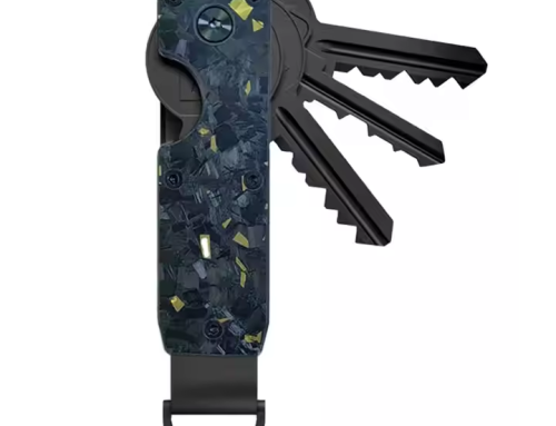 Carbon Fiber Keychain with Key Rings for Men and Women