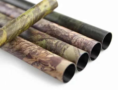Custom Camo Finish Telescopic Carbon Fiber Tube for Tripod Use