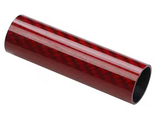Premium Red Glossy Carbon Fiber Tube 100% Genuine