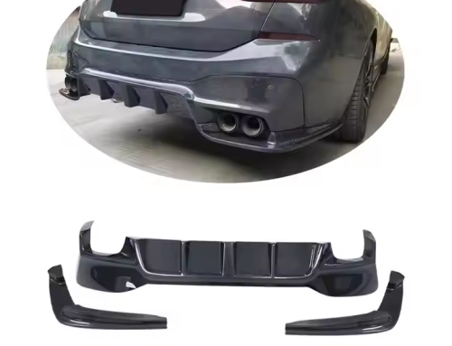 3D Design Style Carbon Fiber Rear Diffuser with LED Light for BMW 6 Series GT G32 2017-2019