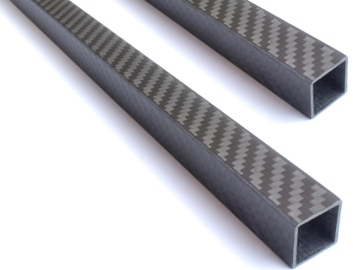 3K Carbon Fiber Square Tube 16x16mm,Twill Matte Finish