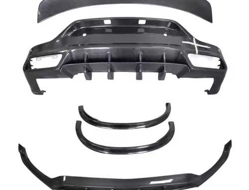 Carbon Fiber Body Kit Front Lip Rear Diffuser Spoiler for Mercedes-Benz GLC43 GLC63 AMG Coupe