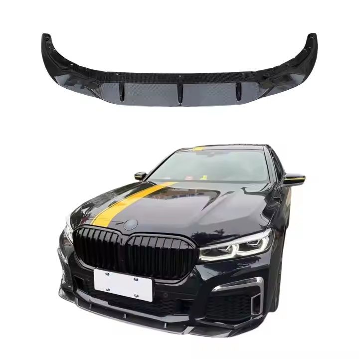 Front Li Splitter Carbon Fiber Front Splitter Lip for BMW 7 Series G12 LCI 730i 740i M760 ...