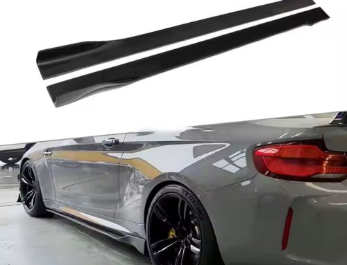 Carbon Fiber Side Skirts Aprons Lip Bumper Guard for BMW 2 Series F22 F87 M2 Car Styling Universal