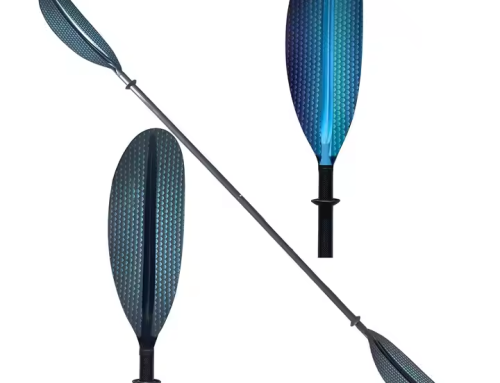 Detachable Carbon Fiber Shaft Paddle with Fiberglass Blades for Canoe & Kayak