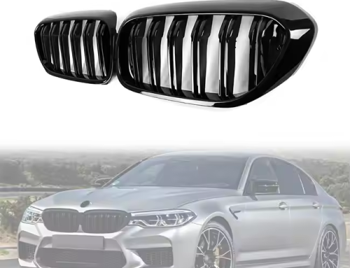 Front Kidney Grille for BMW 5 Series G30 G38 2018-2020 GlossMatt Black Dual Slat M Look