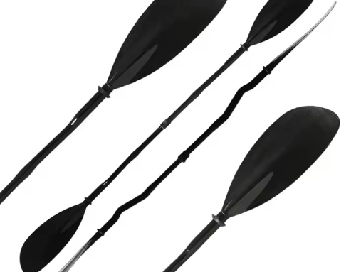 High-Performance Carbon Paddle with Ergonomic Bent Shaft – 2-Piece Adjustable