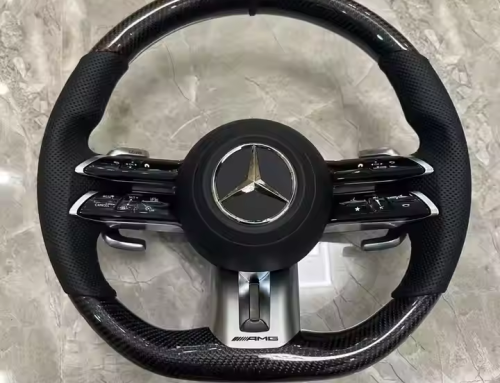 High-Quality Alcantara Carbon Fiber LED Steering Wheel for Mercedes-Benz GLC GLC63 AMG – Factory Price