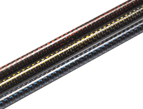 Lightweight & Strong Multicolor Glossy Carbon Fiber Pipes