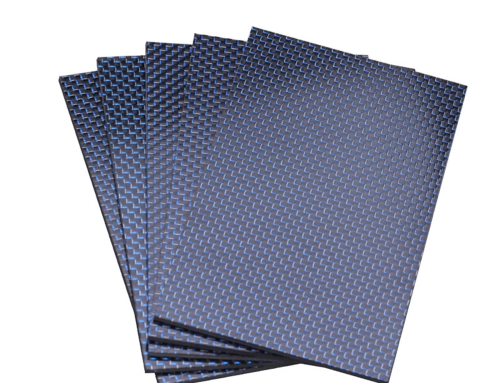 3K Plain blue+silver Carbon Fiber Plate