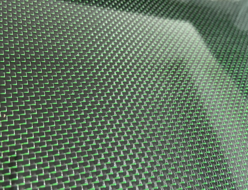 3K Plain green+silver Carbon Fiber Plate