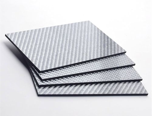 3K Plain silver+silver Carbon Fiber Plate