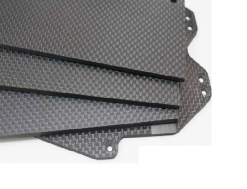 3K carbon fiber plain weave black and gray aramid sheet