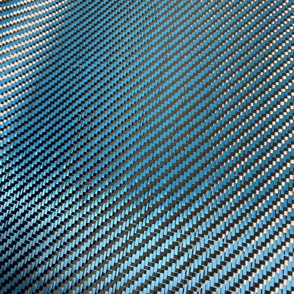3K twill carbon fiber blue aramid sheet (1)