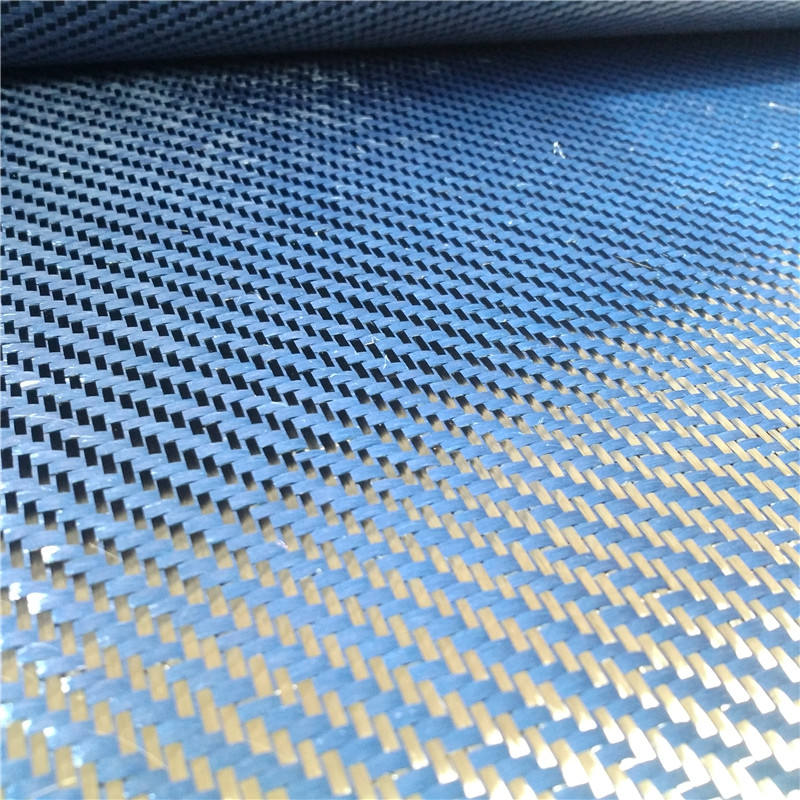 3K twill carbon fiber blue aramid sheet (3)