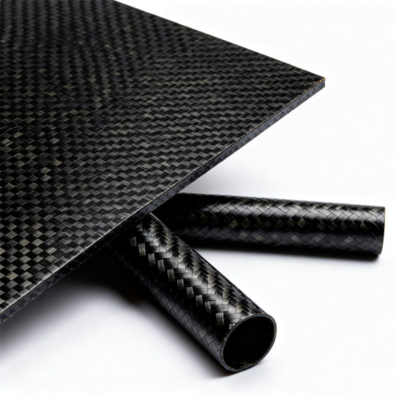 High-Strength Custom Carbon Fiber Sheets & Woven Tubes (2)