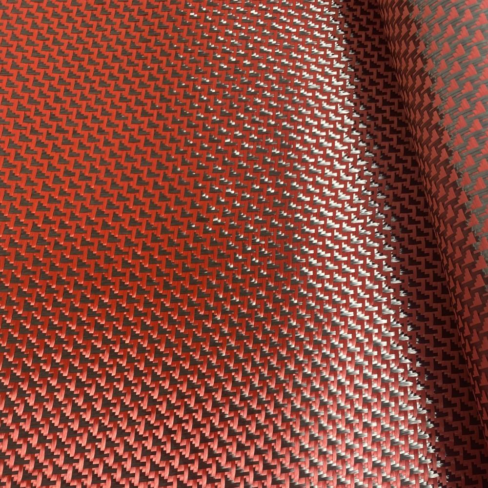 Fighter jet-shaped carbon fiber and red aramid sheet (4)