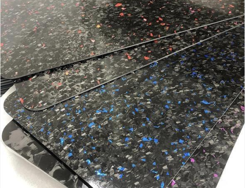 High-quality blue forged carbon fiber sheet