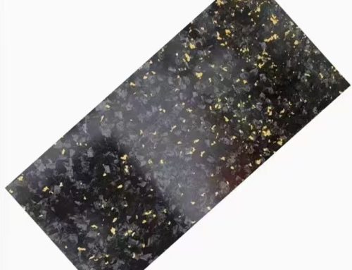 High-quality gold forged carbon fiber sheet