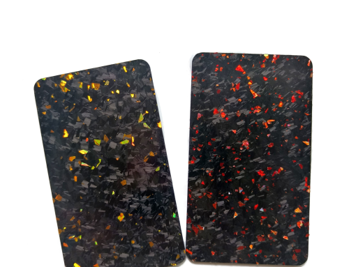 High-quality red forged carbon fiber sheet