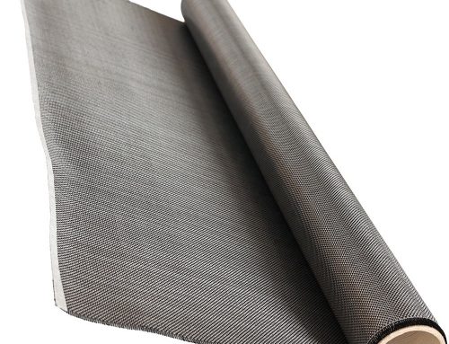 3K Carbon Fabric Plain Silver Glitter Woven