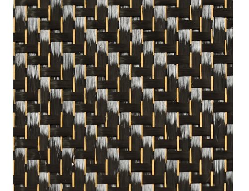 3K Gold Carbon Fiber Cloth Metallic Jacquard Woven Fabric