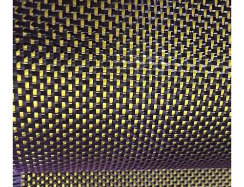 3K Gold and Purple Glitter Carbon Fiber Fabric Woven