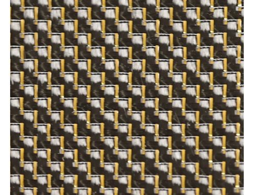 3K Plain Woven Carbon Fiber Fabric Metallic Thread Glitter