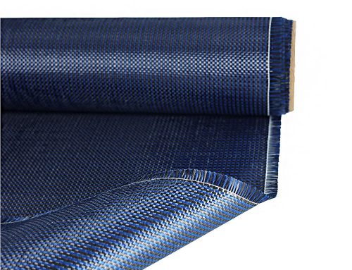 Blue Aramid Carbon Fiber Blended Fabric