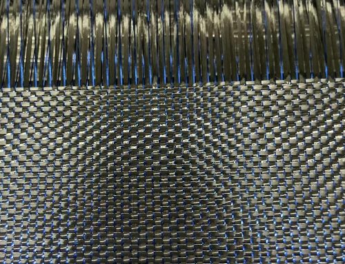 Blue Glitter Dimensional Carbon Fiber Fabric
