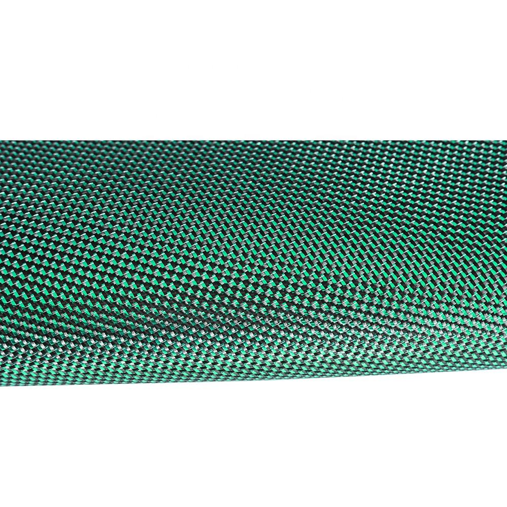 Green color Glitter 3K Carbon Fiber Fabric Cloth (6)