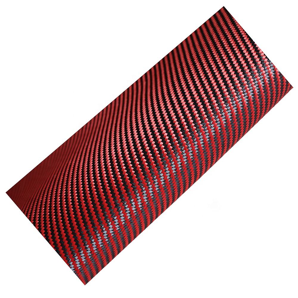 High-Performance Red Aramid-Carbon Hybrid Woven Fabric (6)
